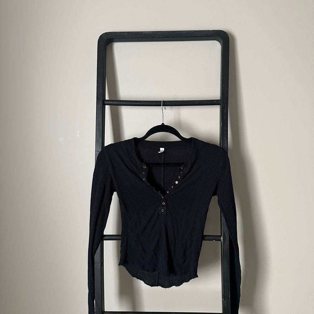 Black Long Sleeve Women's Top